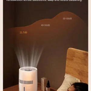 4 Litre Mist-Free Humidifier Air Purifier HEPA Negative Ion Large Room Odor Removal Air Cleaner Bedroom Aroma Diffuser